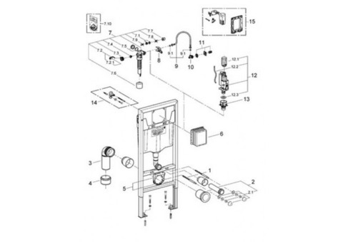 Система инсталляции для подвесного унитаза Grohe Rapid SL 38528001