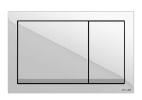 Клавиша смыва Cersanit Enter белый пластик