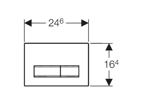 Клавиша смыва Geberit Sigma 50 зеркальное дымчатое стекло