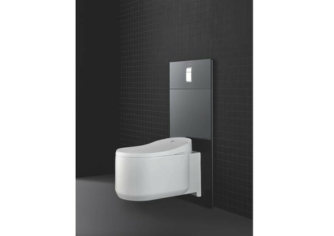 Панель с клавишей смыва Grohe Skate Cosmopolitan 39374KS0 стеклянная черная