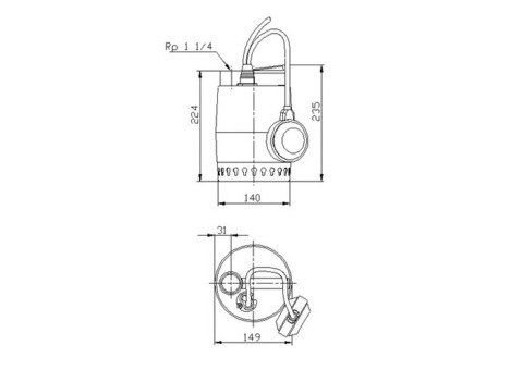 Насос дренажный Grundfos Unilift KP-350-A1