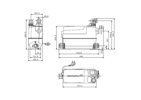 Установка канализационная Grundfos Sololift 2 C-3