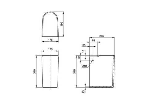 Полупьедестал малый Ideal Standard Connect E797501