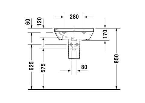 Раковина Duravit Durastyle 2319550000 55 см