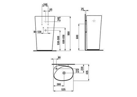 Раковина Laufen Palomba 8118040001041