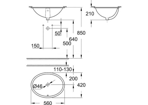 Раковина Grohe Bau Ceramic 39423000