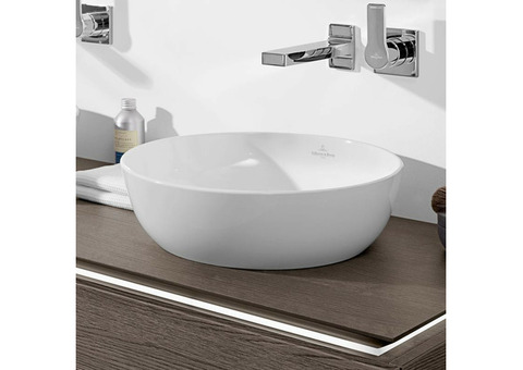 Раковина накладная Villeroy & Boch Artis 417943R1 Альпин 430х430 мм