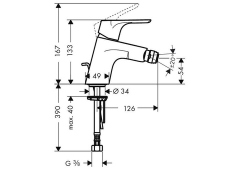 Смеситель для биде Hansgrohe Focus E2 31920000