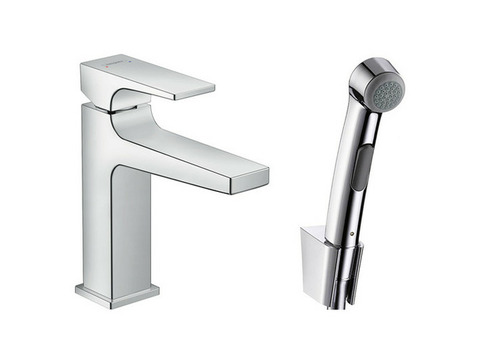 Смеситель для биде Hansgrohe Metropol 32520000 c гигиеническим душем