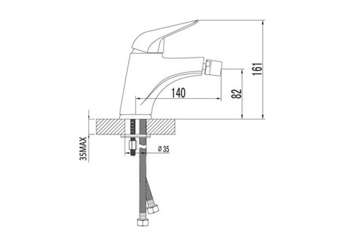 Смеситель для биде Lemark Poseidon LM4208C