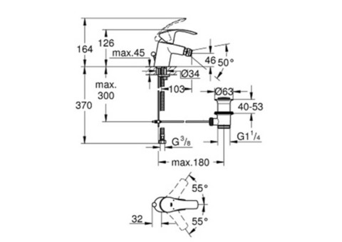 Смеситель для биде Grohe Eurosmart New 32929002