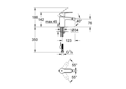 Смеситель для биде Grohe Eurostyle Cosmopolitan 33566002