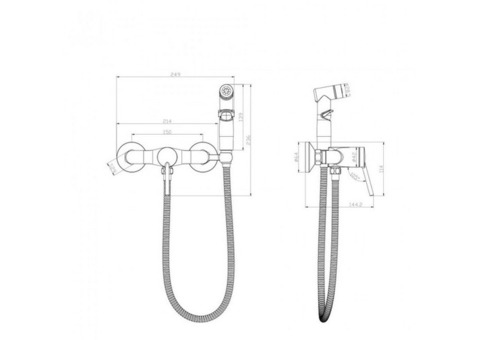 Смеситель для биде Lemark Minima LM3818C