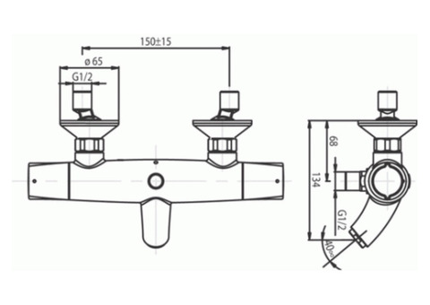 Смеситель для ванны Jacob Delafon Elevation E18874-CP