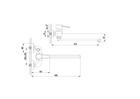 Смеситель для ванны Lemark Atlantiss LM3217C