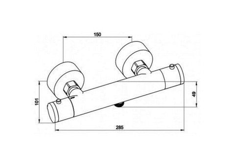 Смеситель для душа Kaiser Thermo 18344 хром