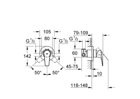 Смеситель для душа Grohe BauFlow 29046000