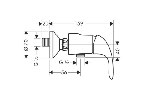 Смеситель для душа Hansgrohe Focus E 31760000