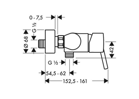 Смеситель для душа Hansgrohe Talis S 32620000