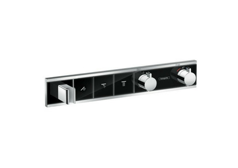 Термостат для душа Hansgrohe RainSelect 15356600 черный/хром