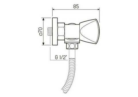 Смеситель для душа РМС SL119-003