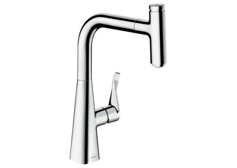 Смеситель для кухни Hansgrohe Metris Select 240 14857000 с выдвижным изливом