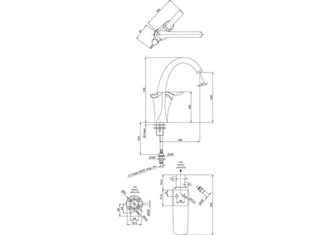 Смеситель для кухни Jacob Delafon Carafe E18865-VS