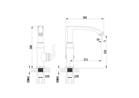 Смеситель для кухни Lemark Brava LM4705G