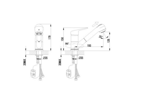 Смеситель для кухни Lemark Luna LM4150C