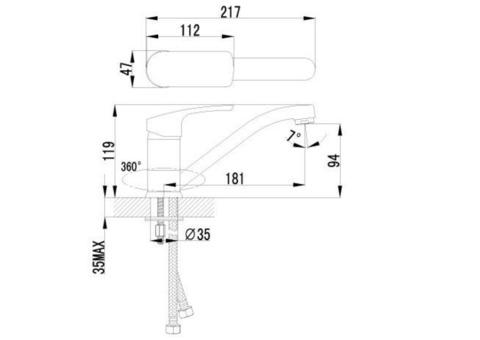 Смеситель для кухни Lemark Plus Shape LM1704C