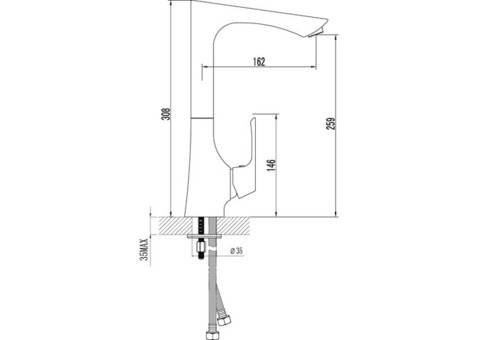 Смеситель для кухни Lemark Unit LM4505C