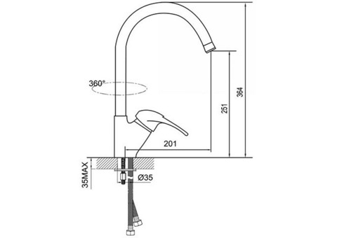 Смеситель для кухни Smartsant Гармония SM124007AA