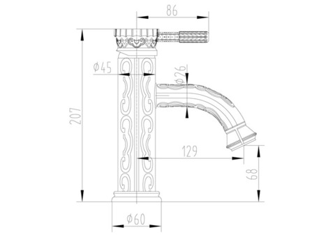 Смеситель для кухни Lemark Jasmine LM6606ORB