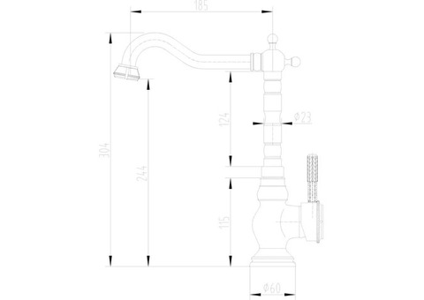 Смеситель для кухни Lemark Jasmine LM6645ORB