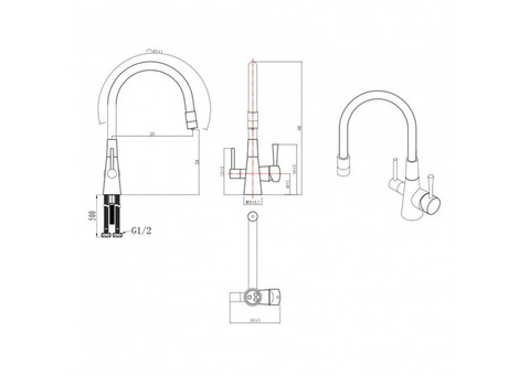 Смеситель для кухонной мойки Lemark Comfort LM3075C