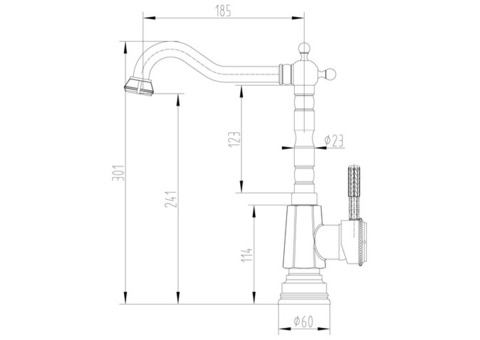 Смеситель для кухонной мойки Lemark Jasmine LM6605B