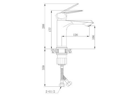 Смеситель для раковины Boch Mann BM8726