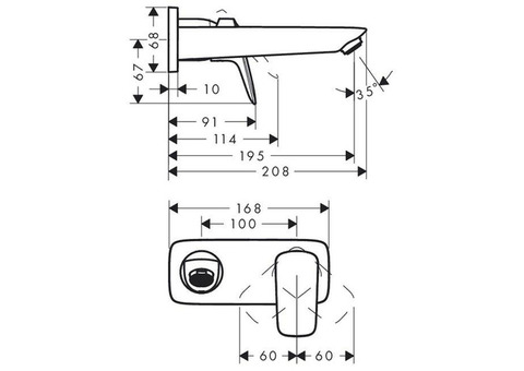 Смеситель для раковины Hansgrohe Logis 71220000