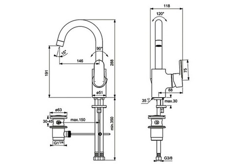 Смеситель для раковины Ideal Standard Vito B0410AA