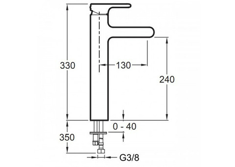 Смеситель для раковины Jacob Delafon Singulier E10861-CP