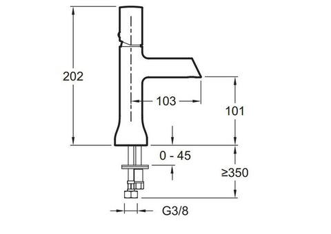 Смеситель для раковины Jacob Delafon Toobi E7329-CP