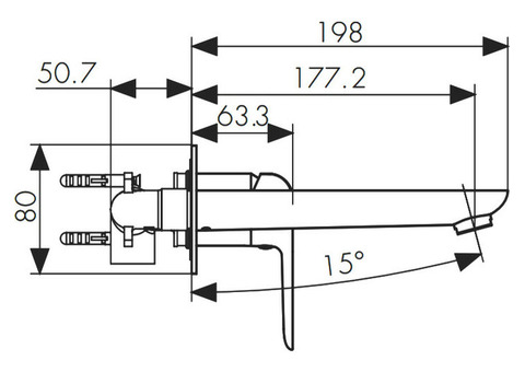 Смеситель для раковины Kaiser Glory 69311 хром