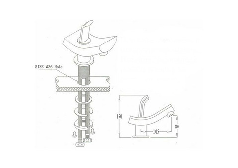 Смеситель для раковины Kaiser Logo 47011 хром