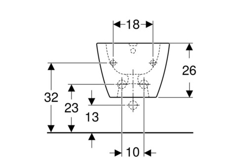 Биде подвесное Geberit Smyle Square 500.209.01.1