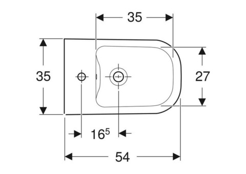 Биде подвесное Geberit Smyle 500.216.01.1