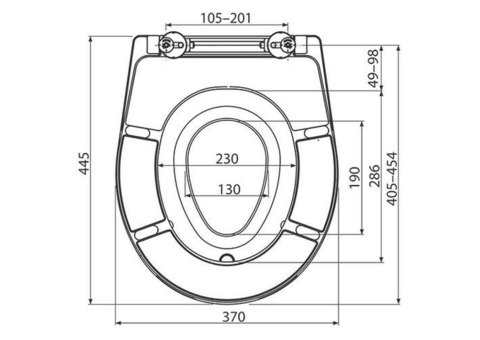 Сиденье для унитаза универсальное Alca Plast Soft Close A606 22418