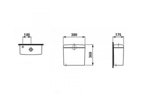 Бачок для унитаза Roca Laufen Pro 8269530008731