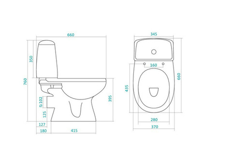 Унитаз напольный Santek Цезарь 1WH301745