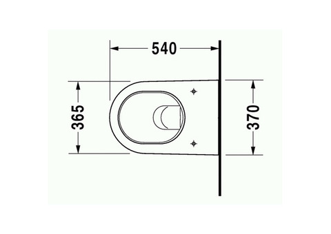 Унитаз подвесной Duravit Starck 2 2534090000