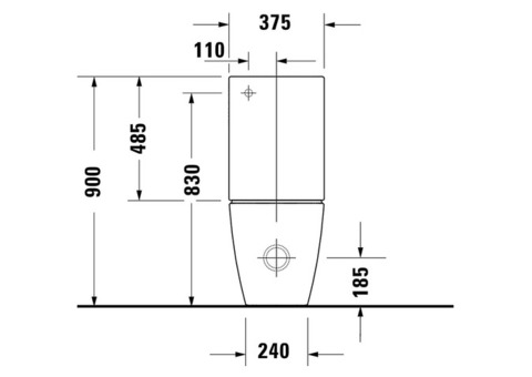 Унитаз подвесной Duravit Viu Rimless 2511090000-WG